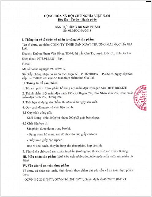 KẸO MẦM ĐẬU COLLAGEN MOTREE BIGSIZE | Thế Giới Skin Care