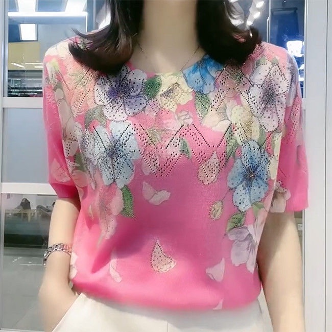 Áo Thun Ngắn Tay plus size Thời Trang Mùa Hè Hàn Quốc Dành Cho Nữ