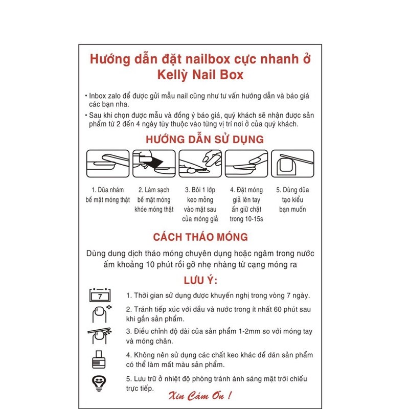 Nail Box móng úp trời xanh mây trắng kelly