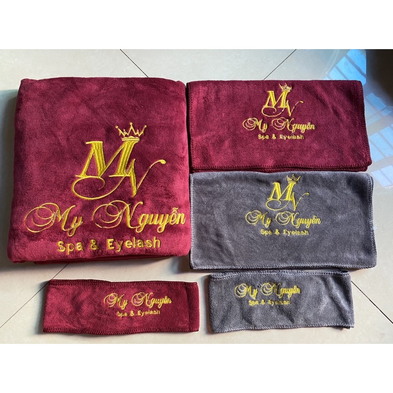 Khăn gội đầu, quấn đầu loại DÀY , Khăn nails siêu thấm nước cho spa và salon tóc, KT 35*75cm