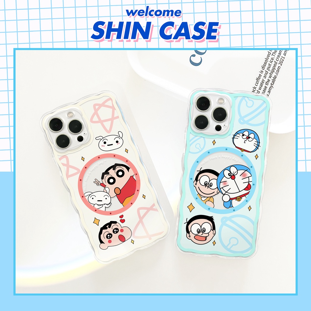 Ốp lưng iphone trong lượn sóng Doreshin 6/6plus/6s/6splus/7/7plus/8/8plus/x/xs/11/12/13/14/pro/max/promax/plus/shin/case