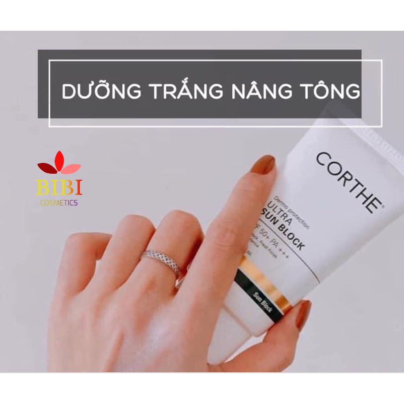 [Nội Địa Hàn] KEM CHỐNG NẮNG KHÔ RÁO THOÁNG NHẸ CORTHE NÂNG TONE DA CỰC ĐẸP