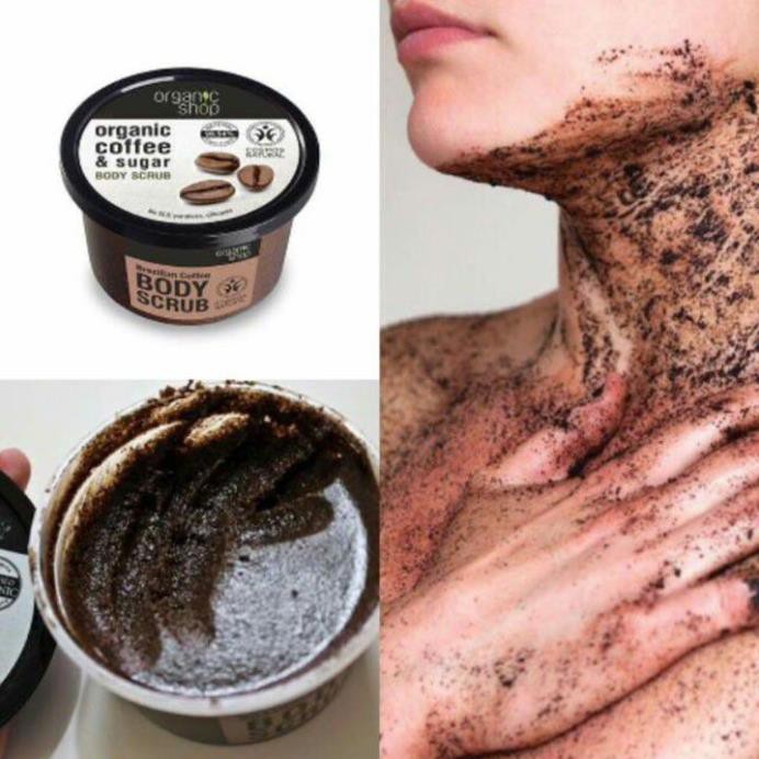 Tẩy Da Chết Toàn Thân Organic Coffee & Sugar Body Scrub Nga 250g | WebRaoVat - webraovat.net.vn