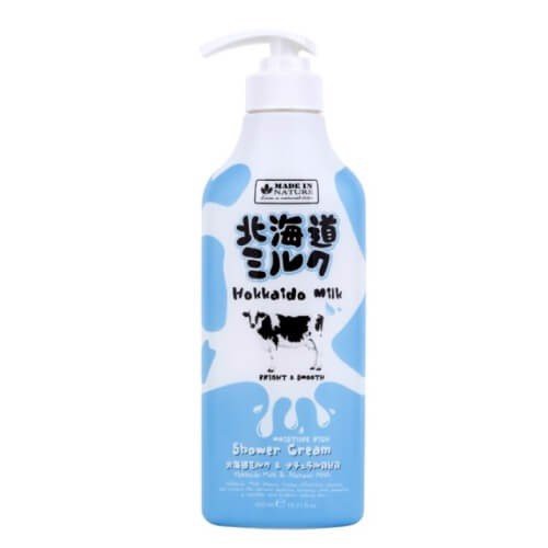 Sữa tắm dưỡng ẩm & mịn da Make in Nature Hokkaido Milk Moisture Rich Shower Cream 450ml