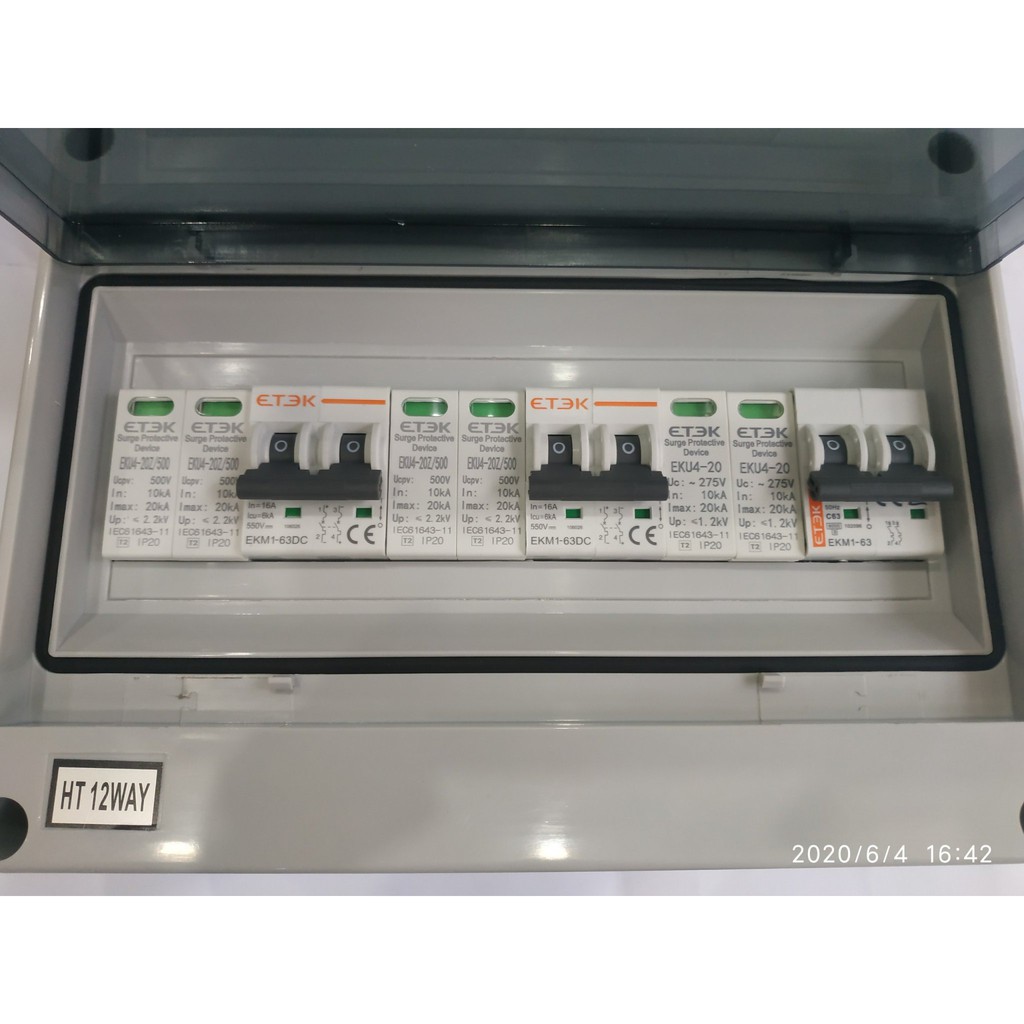 CB DC 500V 2P ETEK Chuyên năng lượng mặt trời