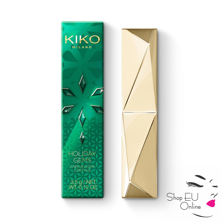 Son dưỡng Kiko - Holiday Gems Care &amp; Glow Lipstylo - Italia