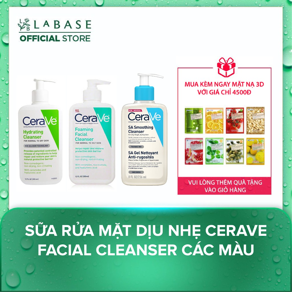 Sữa Rửa Mặt Dịu Nhẹ Cerave Foaming Facial Cleanser