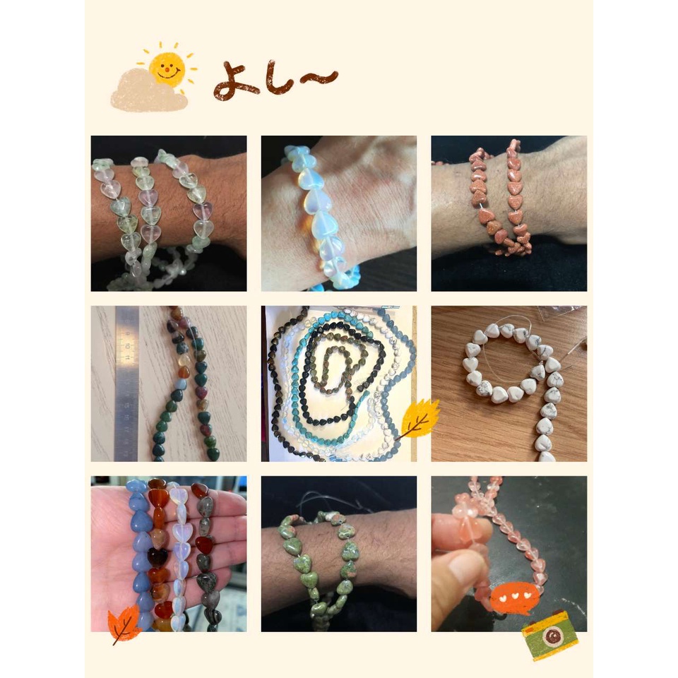 DIY Imitation Heart Shape Loose Beads For Making Accessories 10*10mm