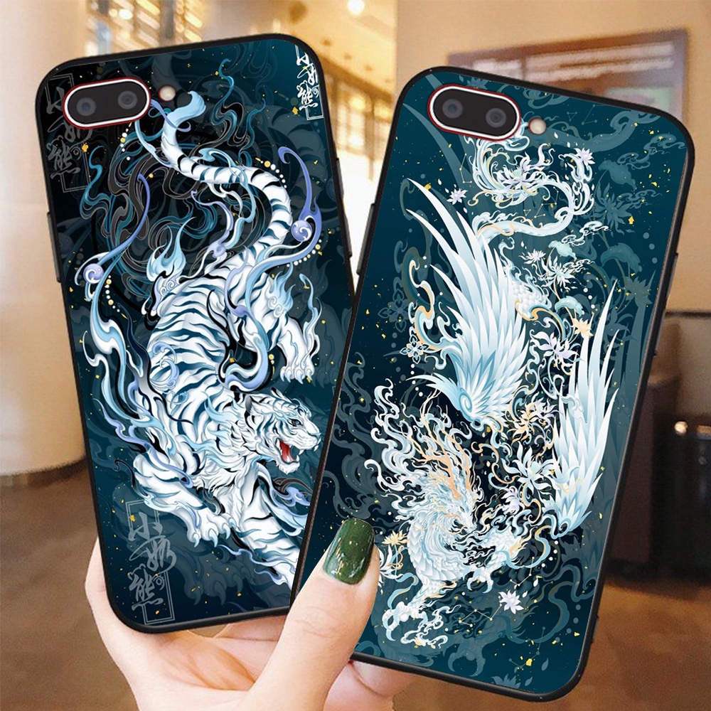 Ốp lưng điện thoại oppo a3s / oppo a1k / realme c1 / realme c2 hổ , rồng , phượng hoàng ốp lưng giá rẻ