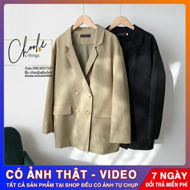 Áo Vest, Áo Blazer nữ, phong cách Hàn Quốc, chất vải dày dặn, có lớp lót bên trong