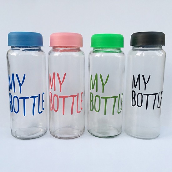 Bình đựng nước MY BOTTLE - Bình nước nhựa nhỏ gọn, tiện dụng,  an toàn, đa năng 500ml (Giao màu ngẫu nhiên)