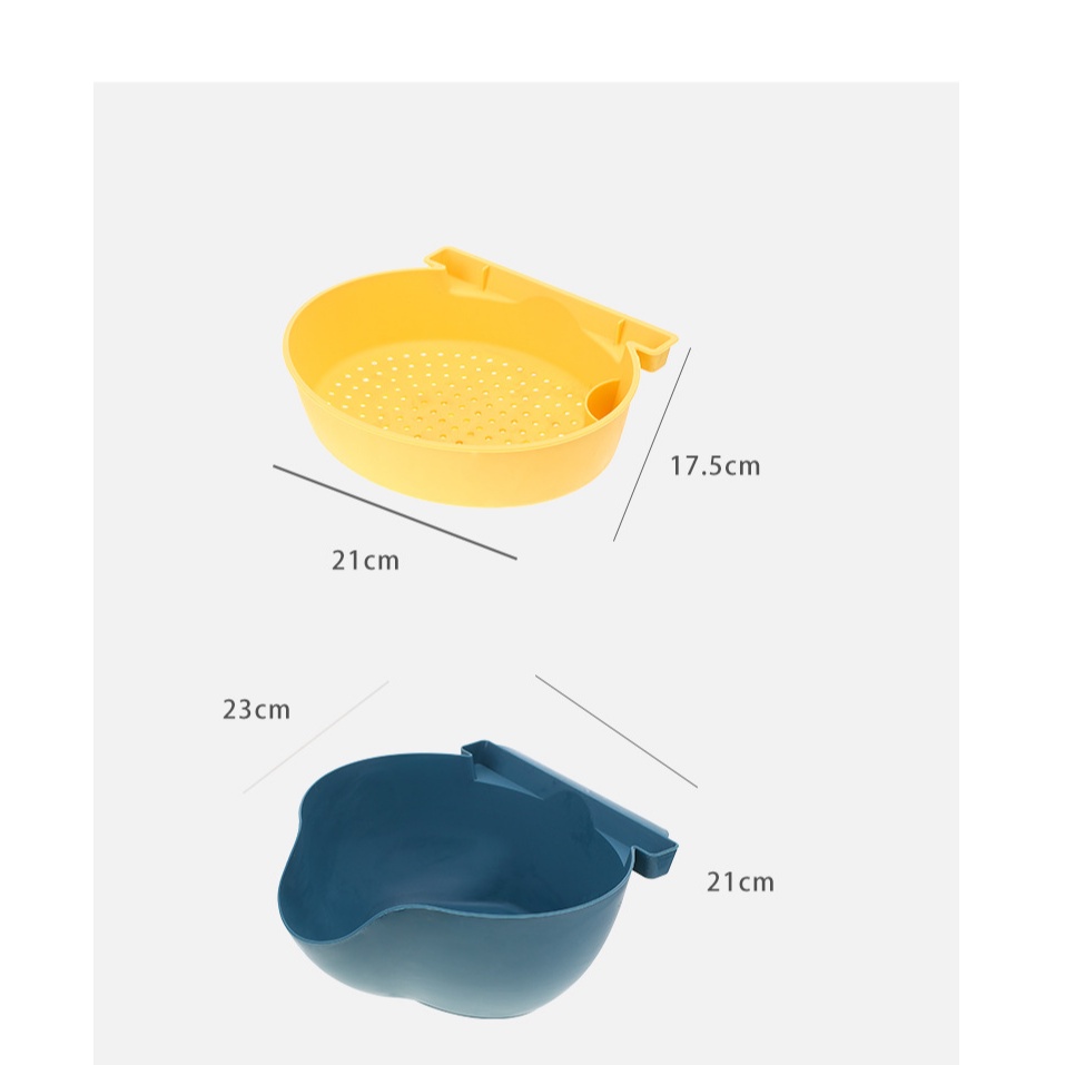 Khay Đựng Trái Cây Hai Tầng Bằng Nhựa Tiện Dụng Cho Nhà Bếp
