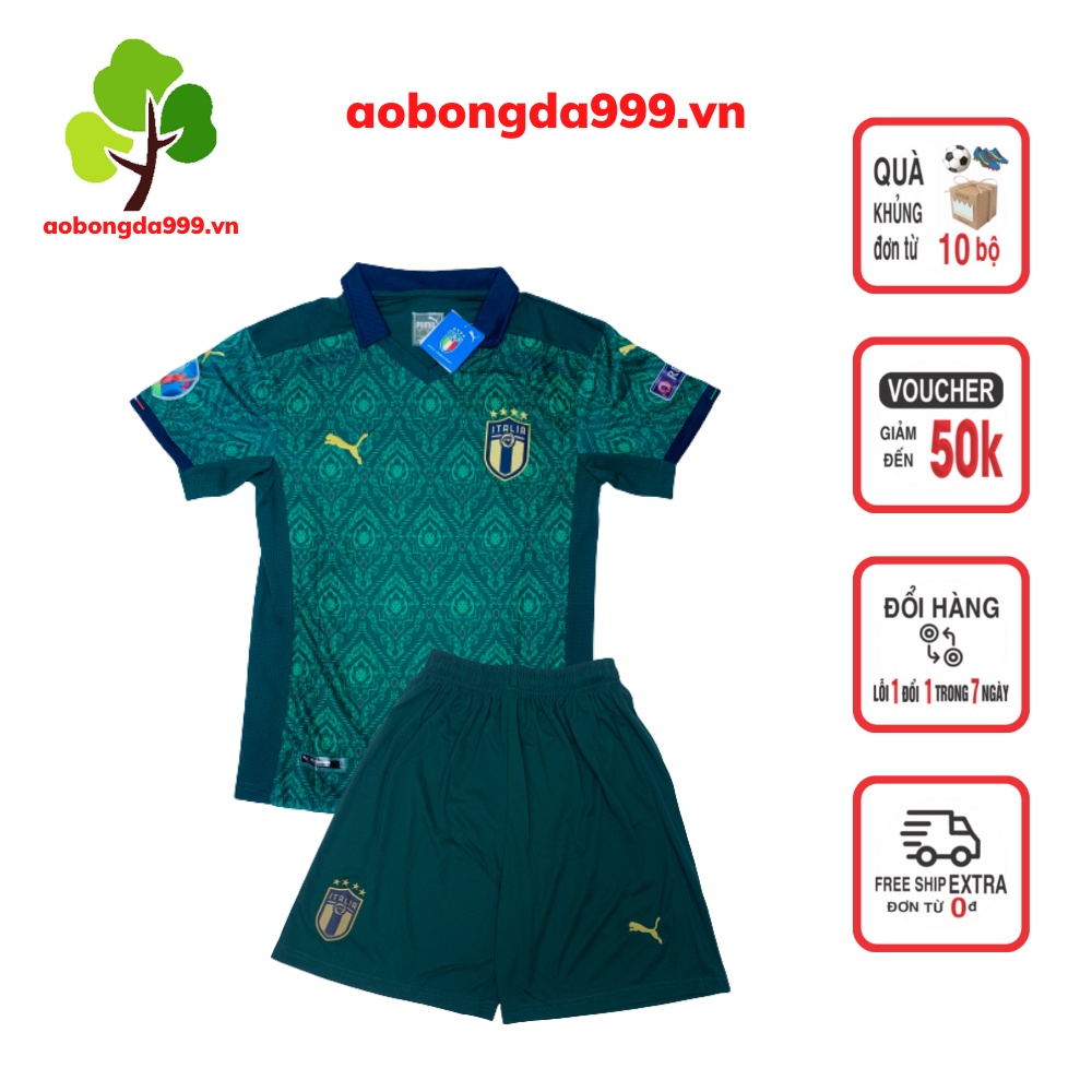 Bộ quần áo thể thao - quần áo đá bóng đội tuyến Ý Italia mẫu có cổ vải cao cấp đủ mẫu - aobongda999.vn
