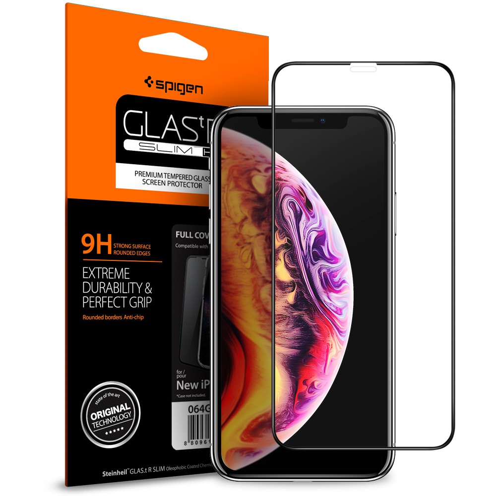 Cường lực màn hình hàng hiệu SPIGEN GLAS.tR SLIM HD cho iPhone 11 Pro Max & iPhone XS Max