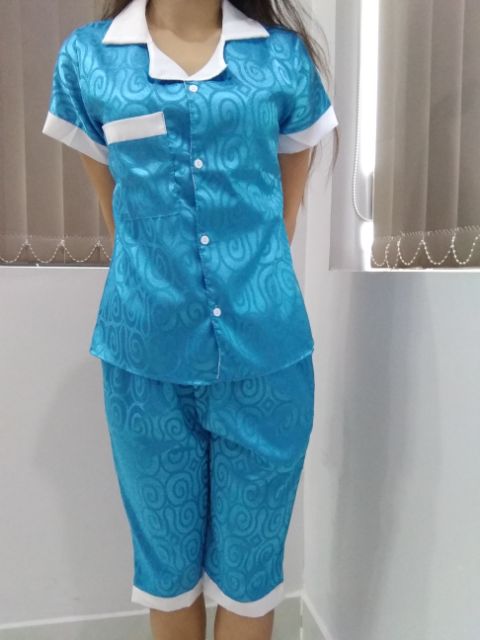 Set bộ lửng satin lụa (clip sản phẩm shop tự quay) | BigBuy360 - bigbuy360.vn