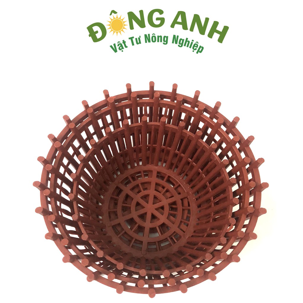 10 Chậu nhựa trồng lan có nan phụ f25