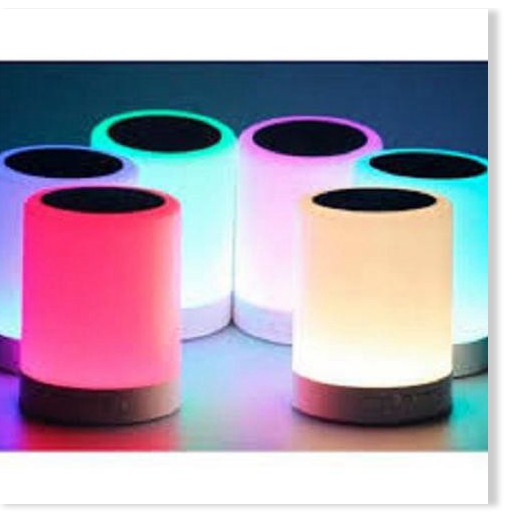 Loa Bluetooth Kiêm Đèn Ngủ, Đèn Led Cảm Ứng Đổi Màu Theo Nhạc