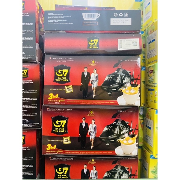 Cà Phê Hoà Tan G7 Hộp 336G  hộp 18 gói *16g