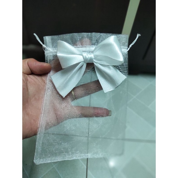 Set 50 nơ ruy băng satin nhiều màu bản 4cm
