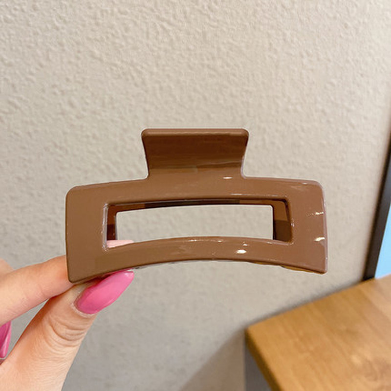 Kẹp tóc nhựa thiết kế đơn giản phong cách thời trang Hàn Quốc