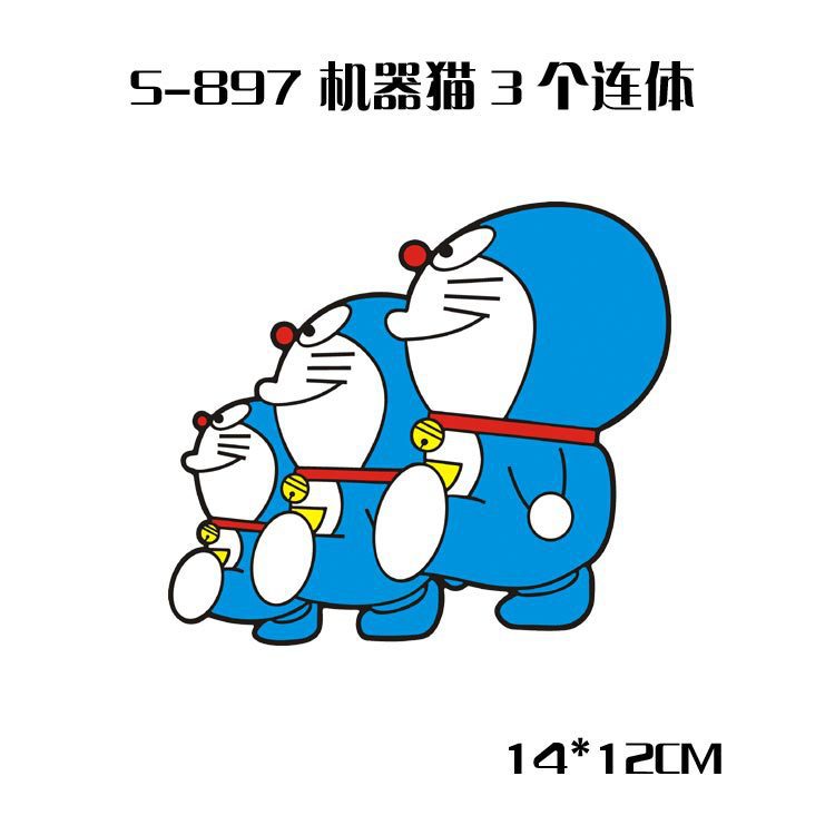 Miếng Dán Trang Trí Bình Nhiên Liệu / Cửa Sổ Xe Hơi Chống Thấm Nước Hình Doraemon 2020