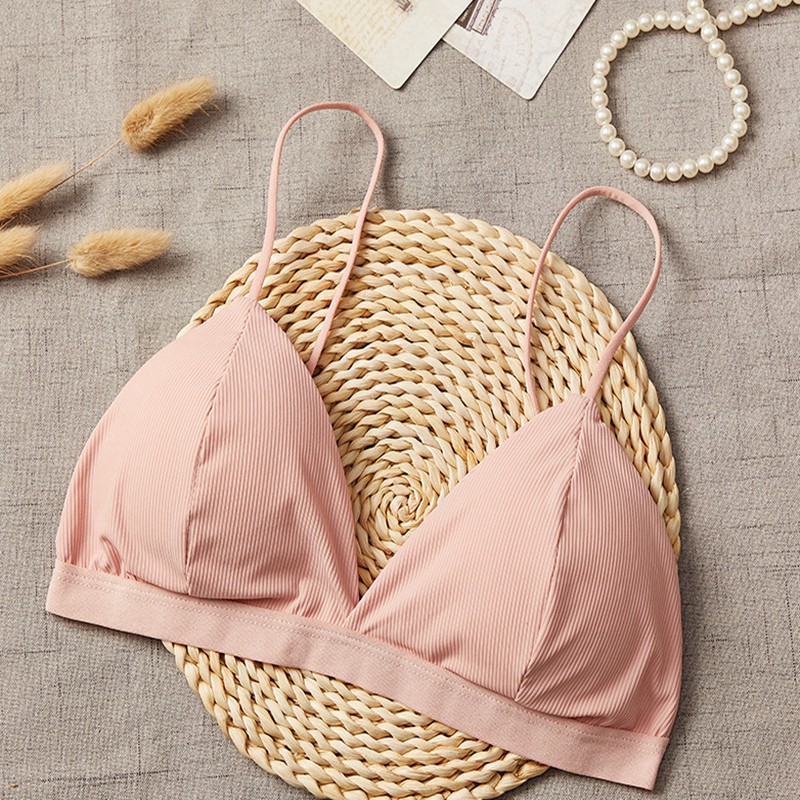 Áo ngực Aoweinisi mút tam giác mỏng phong cách Pháp quyến rũ