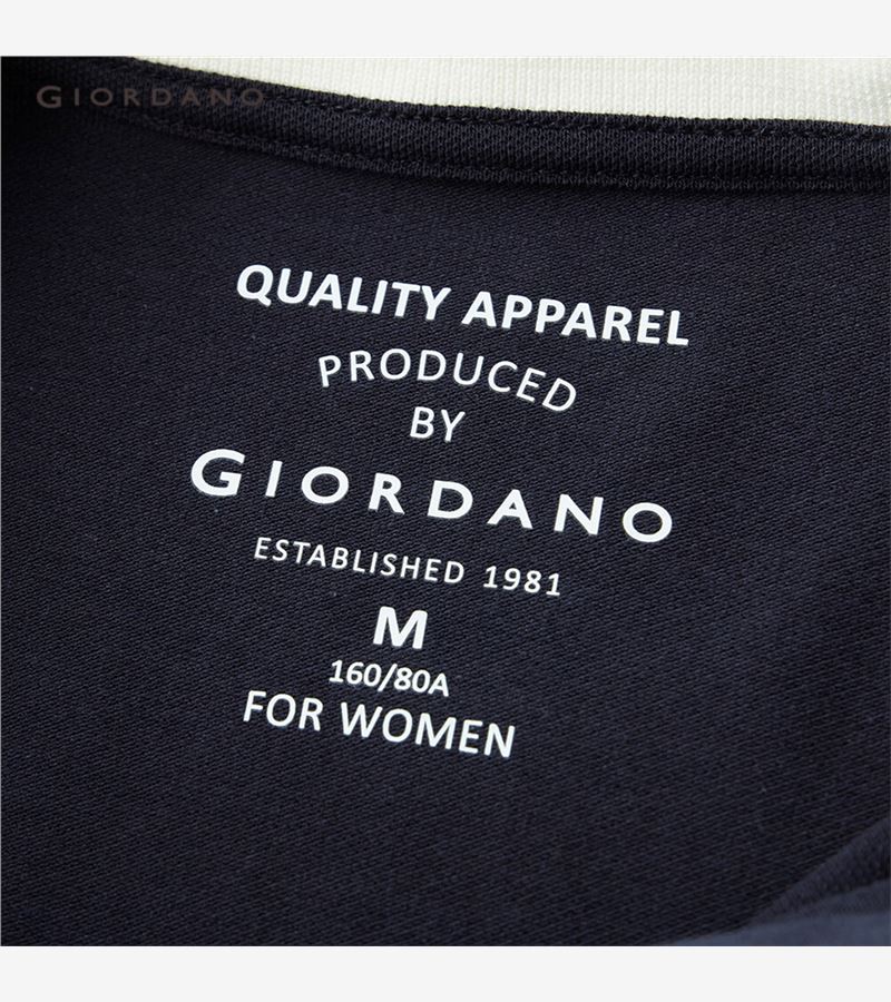Đầm GIORDANO 05461487 cổ polo thêu hình hoa sen thời trang cho nữ  | BigBuy360 - bigbuy360.vn