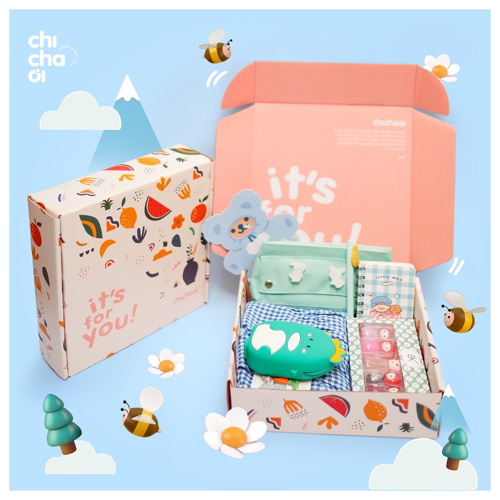 Set quà tặng, bộ quà tặng sinh nhật, 1/6, Halloween, Giáng Sinh độc đáo cho bé từ 4-12 tuổi (ảnh thật)