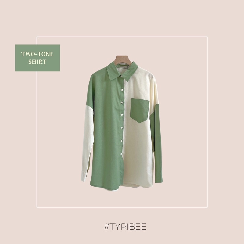 Áo sơ mi phối màu