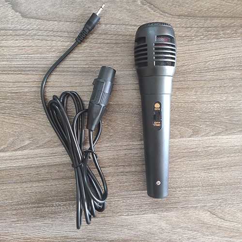 Mic hát karaoke có dây jack chân cắm 3.5mm , áp dụng với dòng loa karaoke có jack 3.5 và hỗ trợ hát karaoke - XSmart