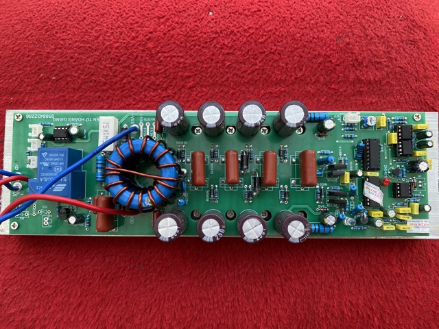 Bo mạch công suất class D 8 mosfet 1 kênh 3000w ở 8ohm