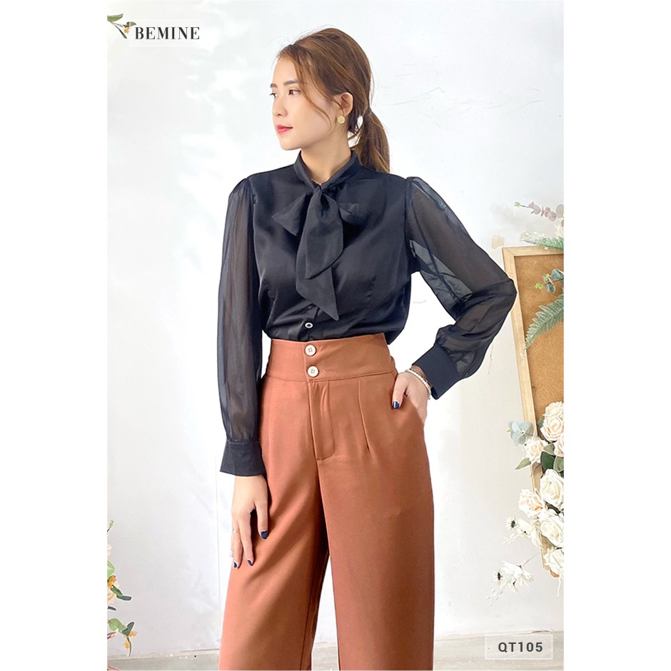 Quần tây nữ ống suông thiết kế thanh lịch BEMINE QT105NAU