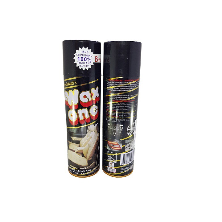 Chai xịt bóng da, vải Wax One President's