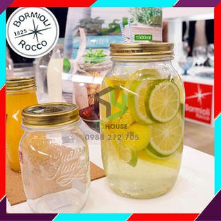 Hũ thủy tinh nắp vặn Quattro 1500ml
