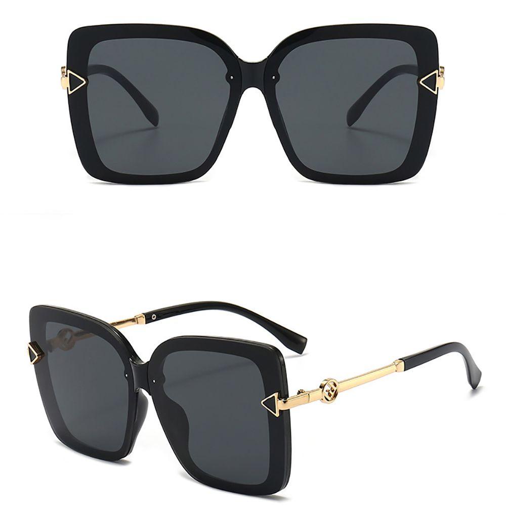 Kính Mát Gọng Vuông Chống Bức Xạ Chống Bức Xạ Phong Cách Hàn Quốc Thời Trang Cho Nữ