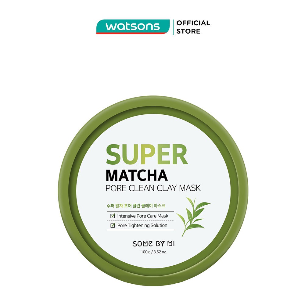 Mặt Nạ Some By Mi Super Matcha Pore Clean Clay Từ Đất Sét Cải Thiện Vấn Đề Của Da 100g