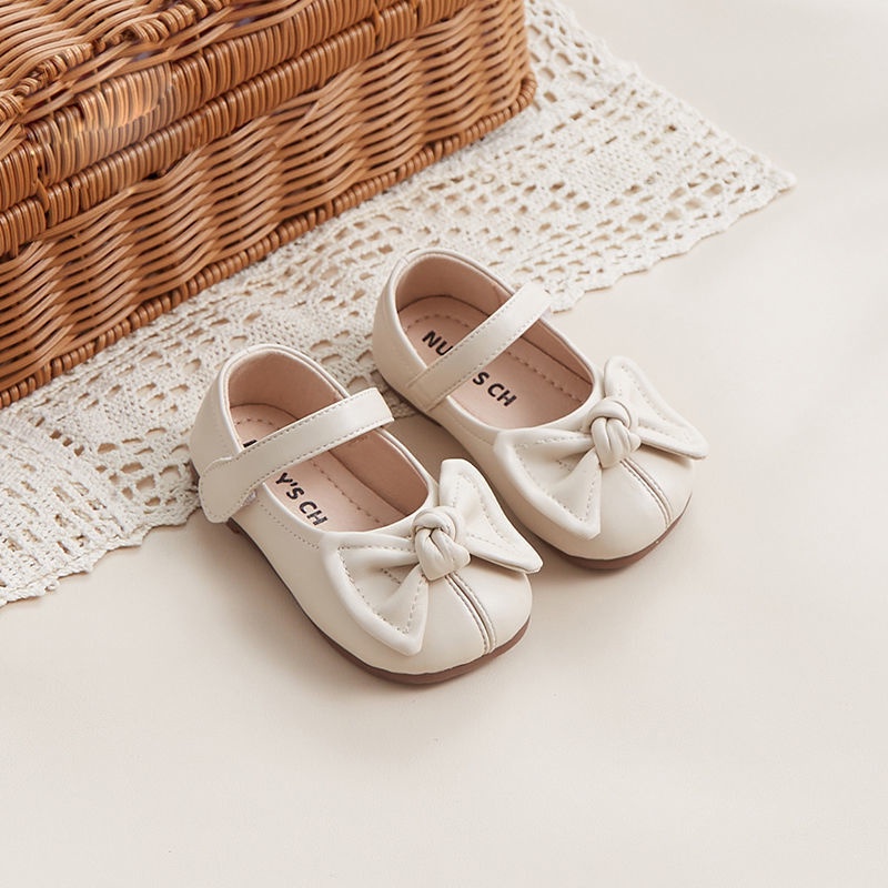 Mềm Giày Búp Bê Da Phong Cách Công Chúa Xinh Xắn Dành Cho Bé Gái 1-2 Tuổi