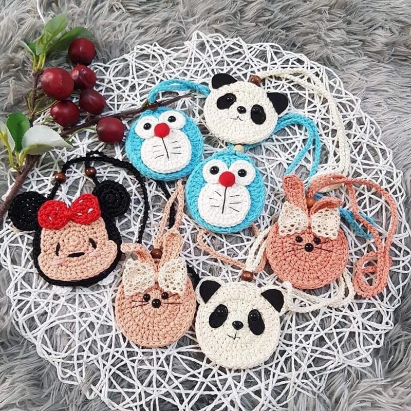 ❤Túi tỏi handmade ❤cho bé.Túi len đựng tỏi trừ vía cho bé, tránh gió cho bé yêu, cho bé khỏe mạnh