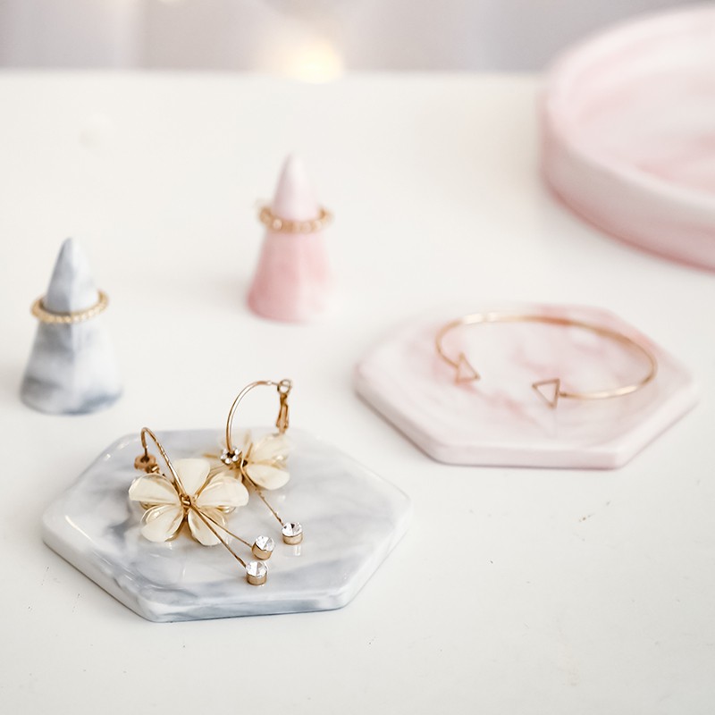 Đế lót ly đá marble Nai Decor dùng lót ly, phụ kiện chụp ảnh