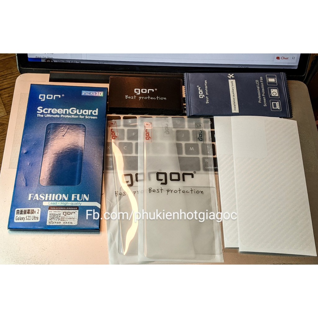 Film dẻo PPF, dán cường lực dẻo trong 3D GOR Samsung S22 Ultra / Note 20 / S21 / S20 / Note 10 Plus chính hãng GOR