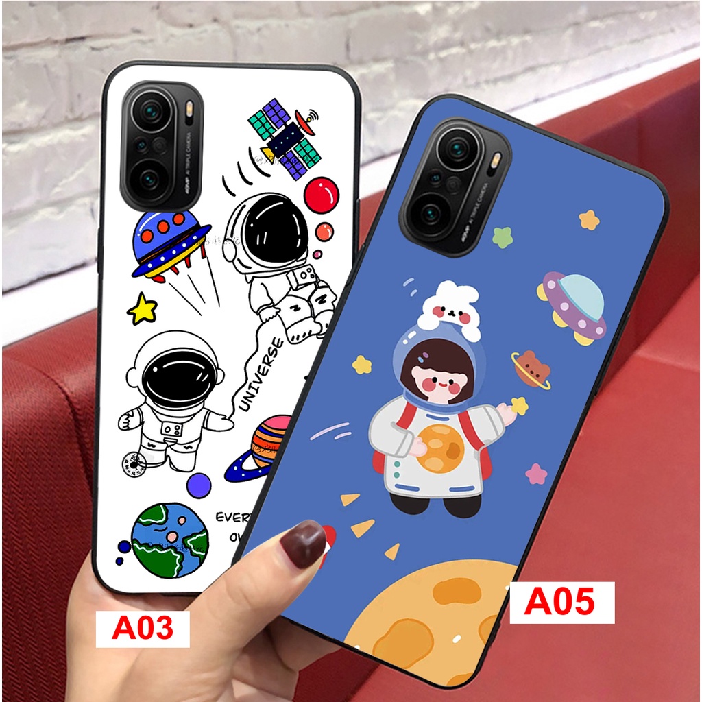 Ốp lưng Xiaomi Redmi K40 / K40 Pro / K40 Gaming / POCO F3 mẫu phi hành gia độc lạ siêu đẹp , ốp lưng cute