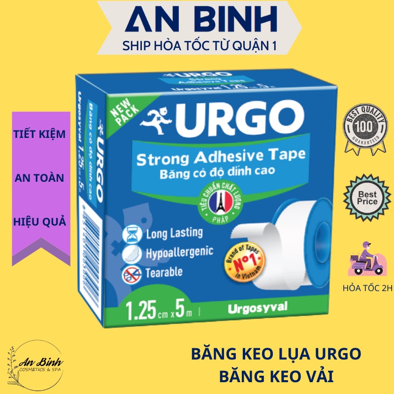 (Q1-HCM) Băng Keo Lụa Urgo Dùng Trong Phẫu Thuật - Băng Keo Vải Có Độ Dính Cao Dùng Băng Vết Thương