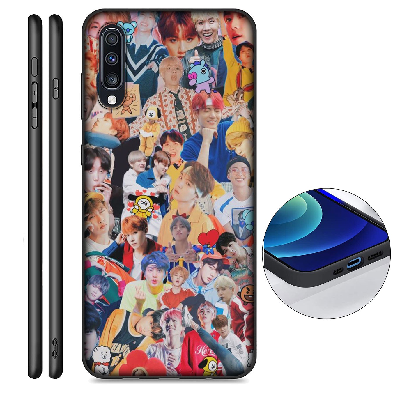 Samsung Galaxy S21 Ultra S8 Plus F62 M62 A2 A32 A52 A72 S21+ S8+ S21Plus Casing Soft Silicone Phone Case K POP BTS Bangtan Boys Cover