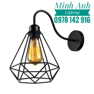 Đèn Vách Gắn Tường Hình Kim Cương