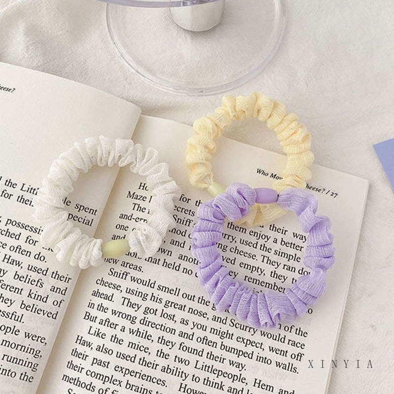 Dây Cột Tóc Màu Sắc Ngọt Ngào Phong Cách Hàn Quốc Cho Nữ