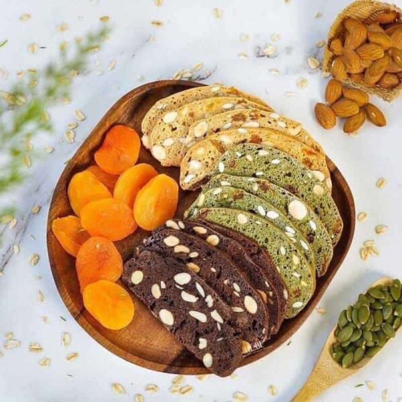 Biscotti ăn kiêng [Loại Cao Cấp] Need Food - Bánh nguyên cám 3 vị | BigBuy360 - bigbuy360.vn