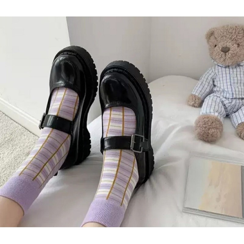 Giày nữ dáng kiểu tiểu thư siêu xinh da bóng và da mờ