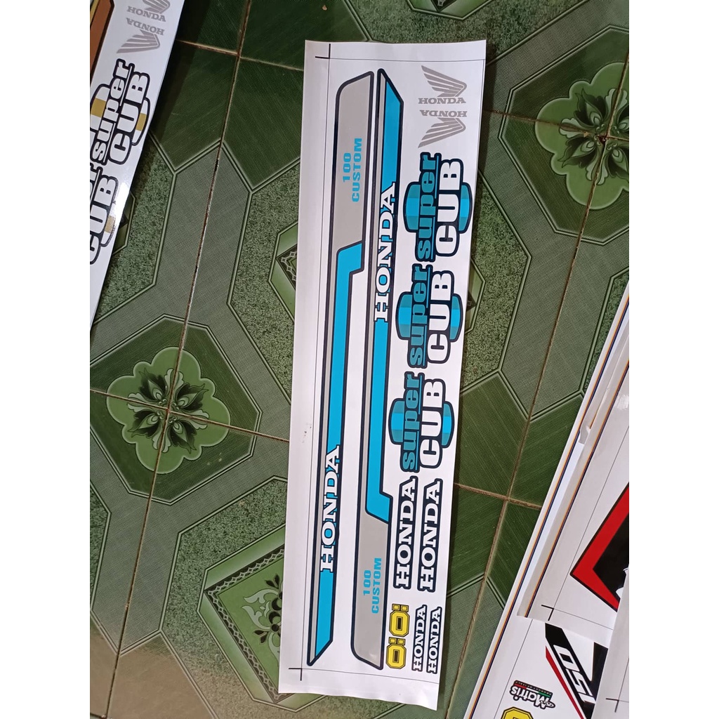 Tem rời supper cub, cubtom 100 xe đen