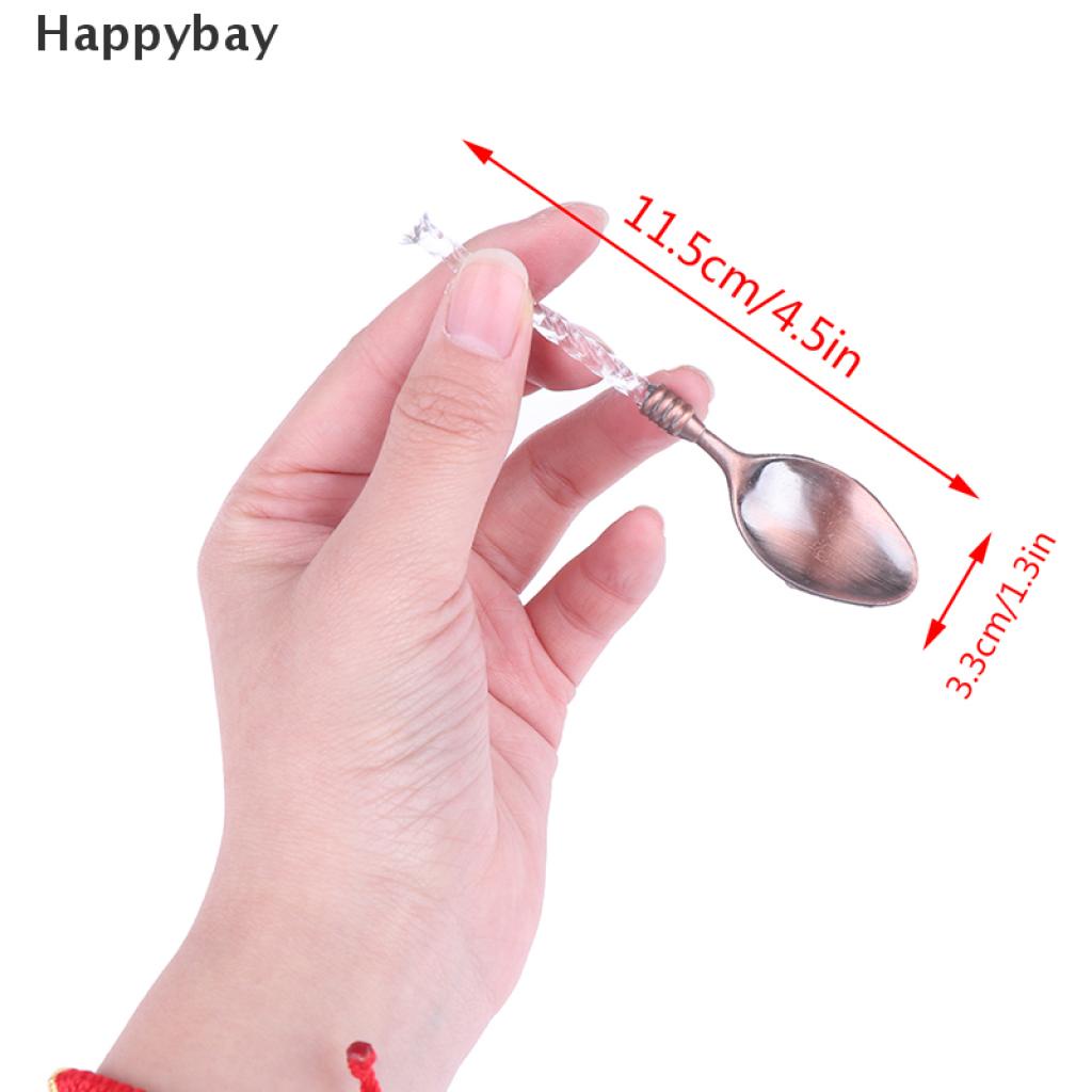 Happybay 3*Crystal Handle Small Coffee Spoon Sugar Tea Dessert Cutlery Kitchen Tableware Hope you can enjoy your shopping