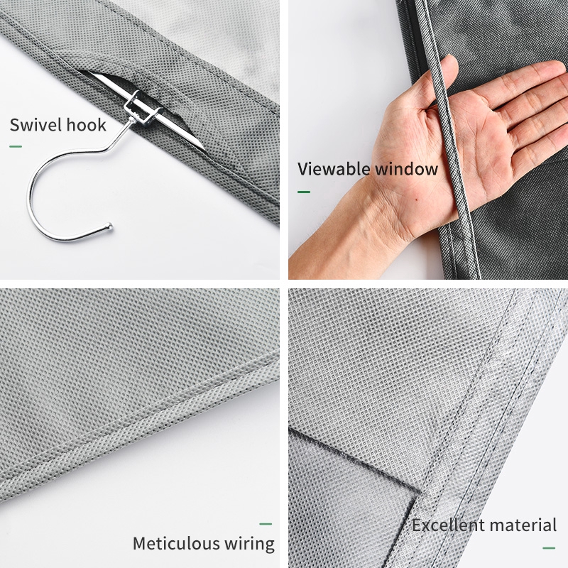 Móc treo đựng túi xách 6 ngăn trong suổt